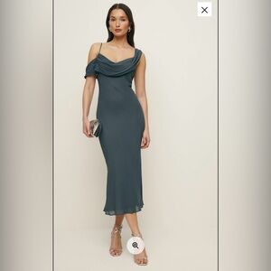 Reformation Reya Dress Slate 8